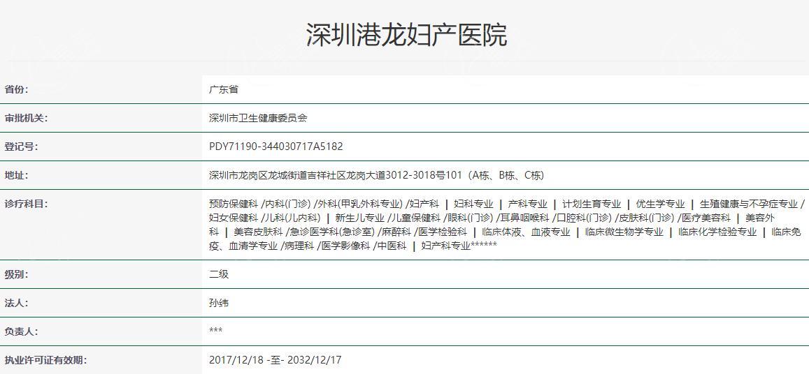 2025深圳港龙妇产医院私密整形收费标准一览:价格从5k-5w不等想看手术术式有哪些?