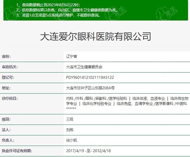 大连爱尔眼科医院是不是正规的 正规的眼科医院医生实力派