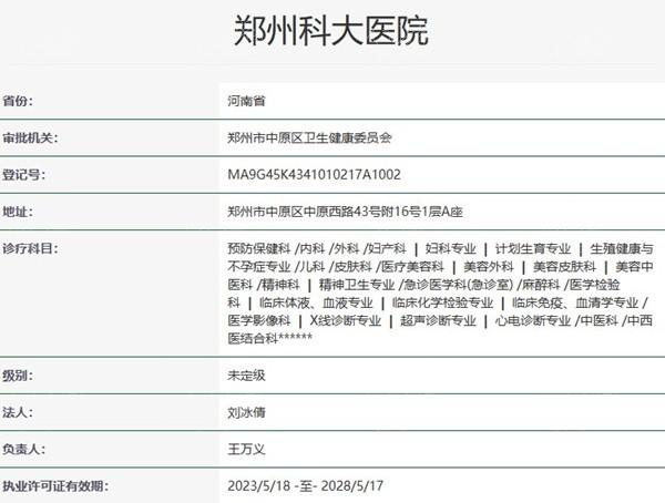 郑州科大医院私密科是正规的吗?正规资质,张红歌医生私密整形很出色