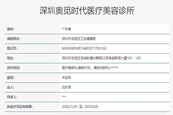 深圳奥觅美容连锁 看了医院资质和医生实力是真香