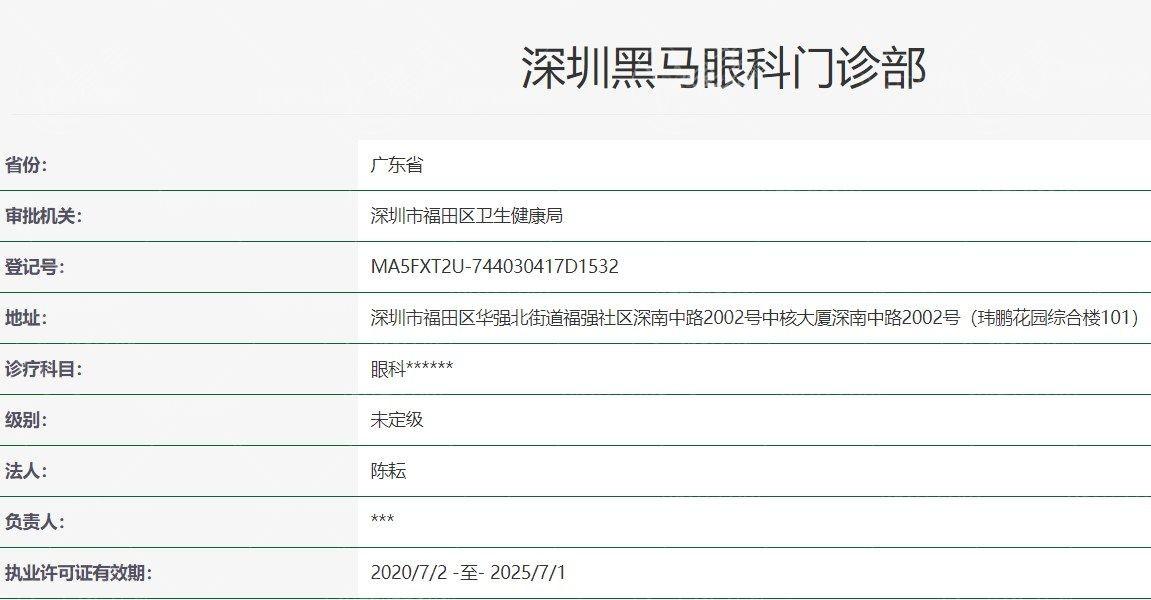 25版黑马眼科收费价目表曝光:杭州/深圳/上海等连锁分院技术好还不贵