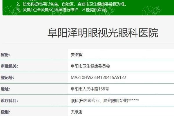 阜阳泽明眼科医院怎么样？医生团队实力强，地址及患者评价全解析！