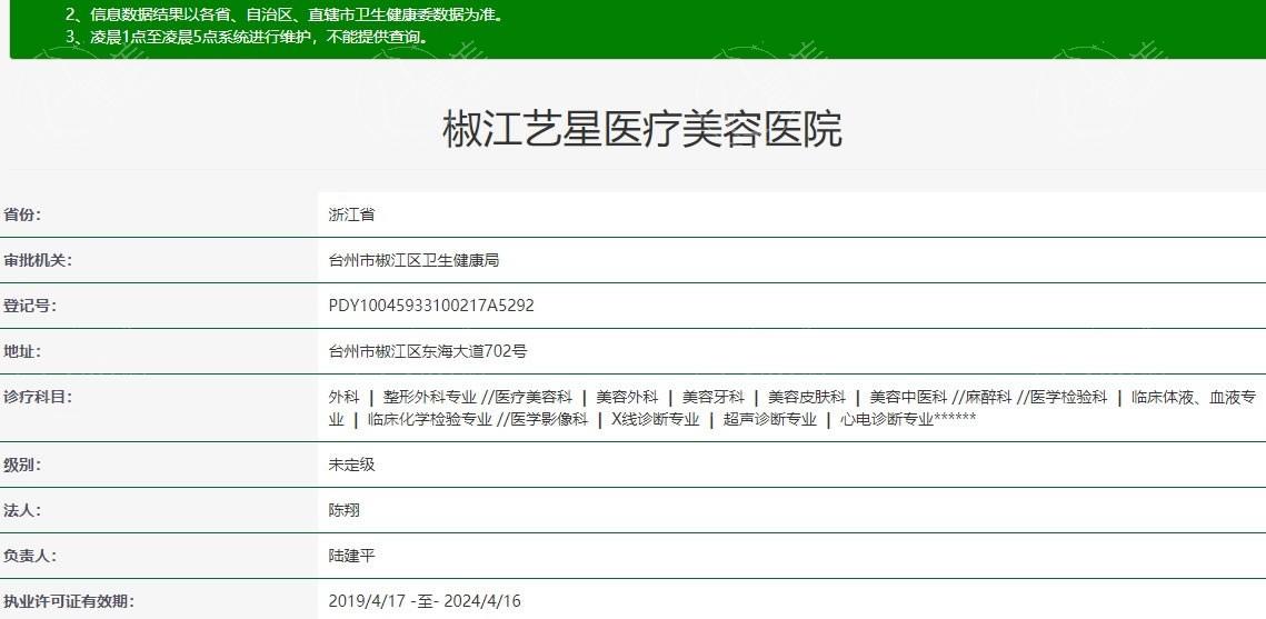 台州艺星医疗美容医院是正规的吗？属有名艺星连锁可开展多项整形美容项目