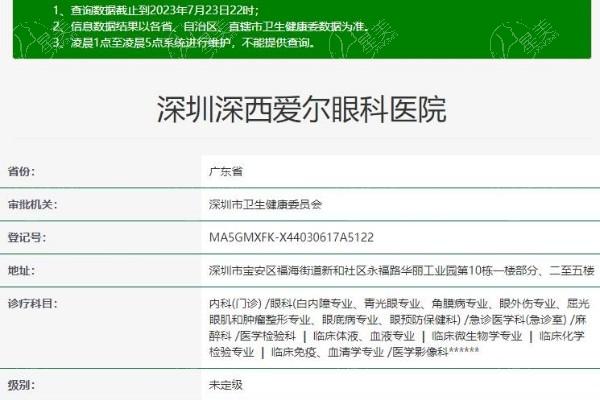 深圳深西爱尔眼科医院收费标准解读，清晰知晓不同眼科检查的价格