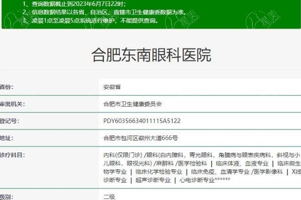 合肥东南眼科医院怎么样？从资质到口碑，再看地址与价格，都在这里