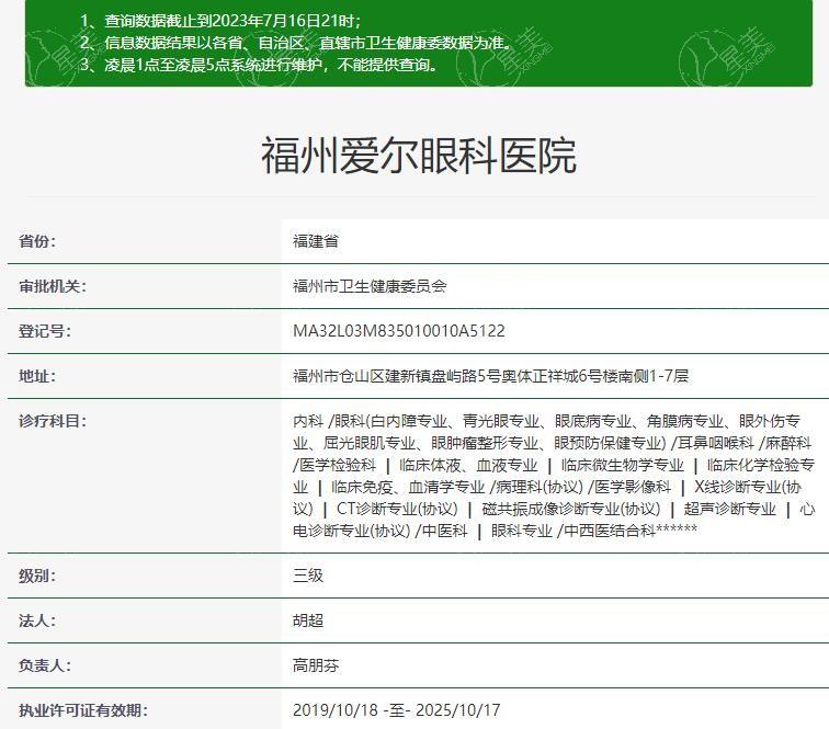 家人们，福州爱尔眼科医院全飞秒激光技术好吗？设备齐全服务好