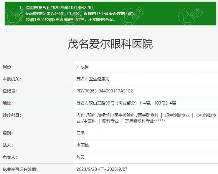 想知道茂名爱尔眼科医院收费标准？了解到青光眼手术 / 老视手术定价合理