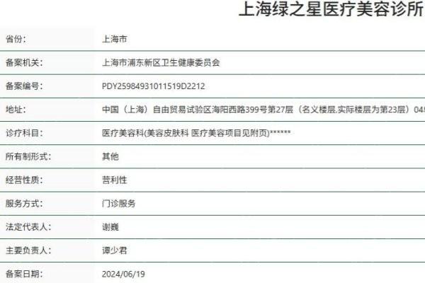 求问上海绿之星医疗美容怎么样？从资质、特色项目和医生团队看其实力